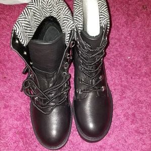 Steve Madden Leather combat boots